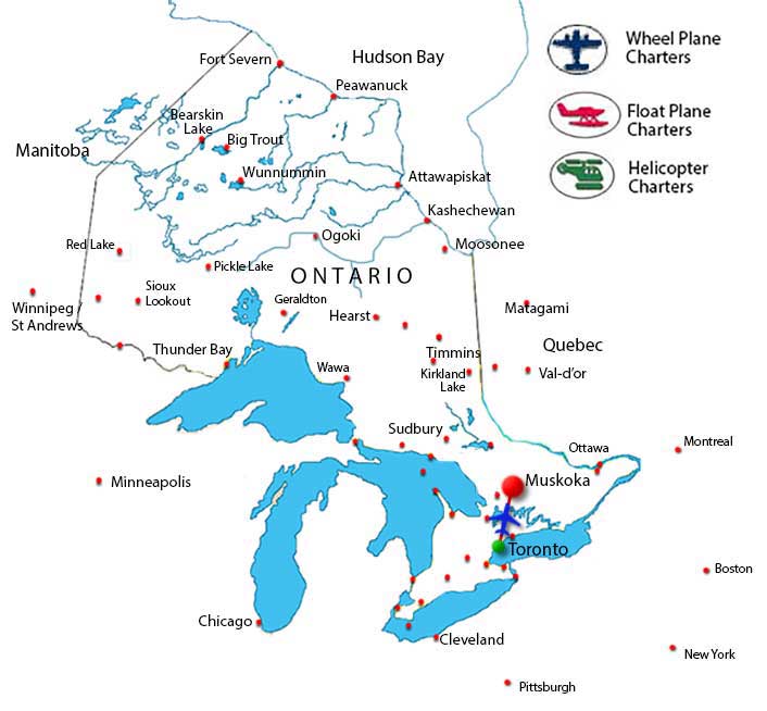 Muskoka Charter Flights Toronto